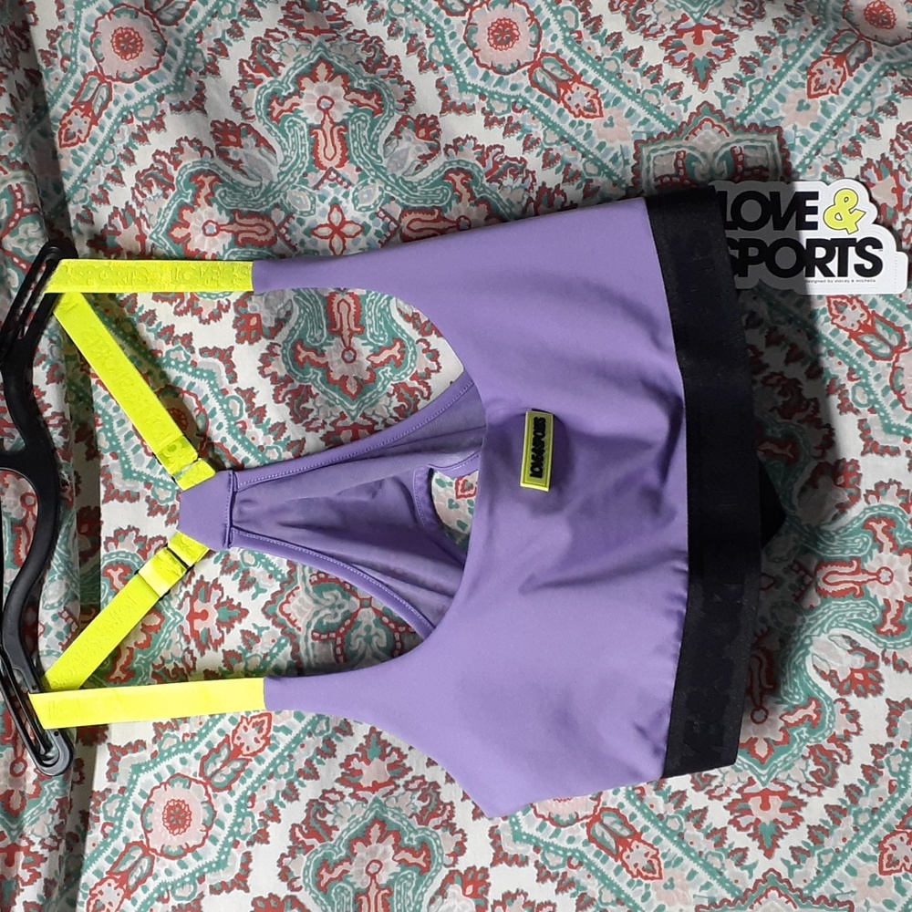 NWT Love & Sports Lavender Sports Bra, Size XXL (20)